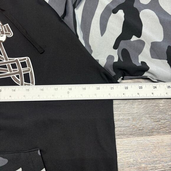 NWT Foco NFL Cleveland Browns Black Gray Mens M Center Logo Pullover Camo Hoodie - Picture 10 of 13